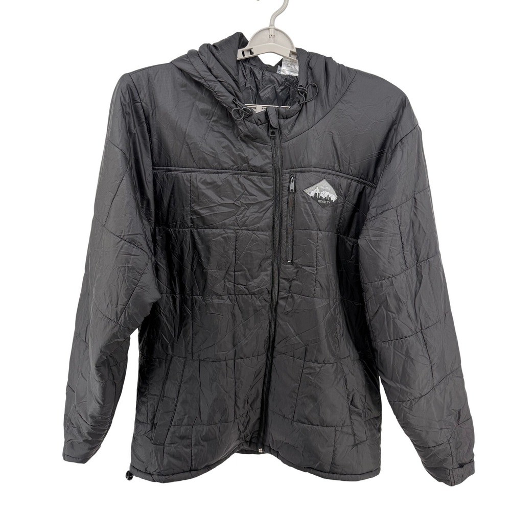 Coalatree MTN2CTY Camper Hooded Packable Jacket Black ComforMax Mens‎ Size XXL